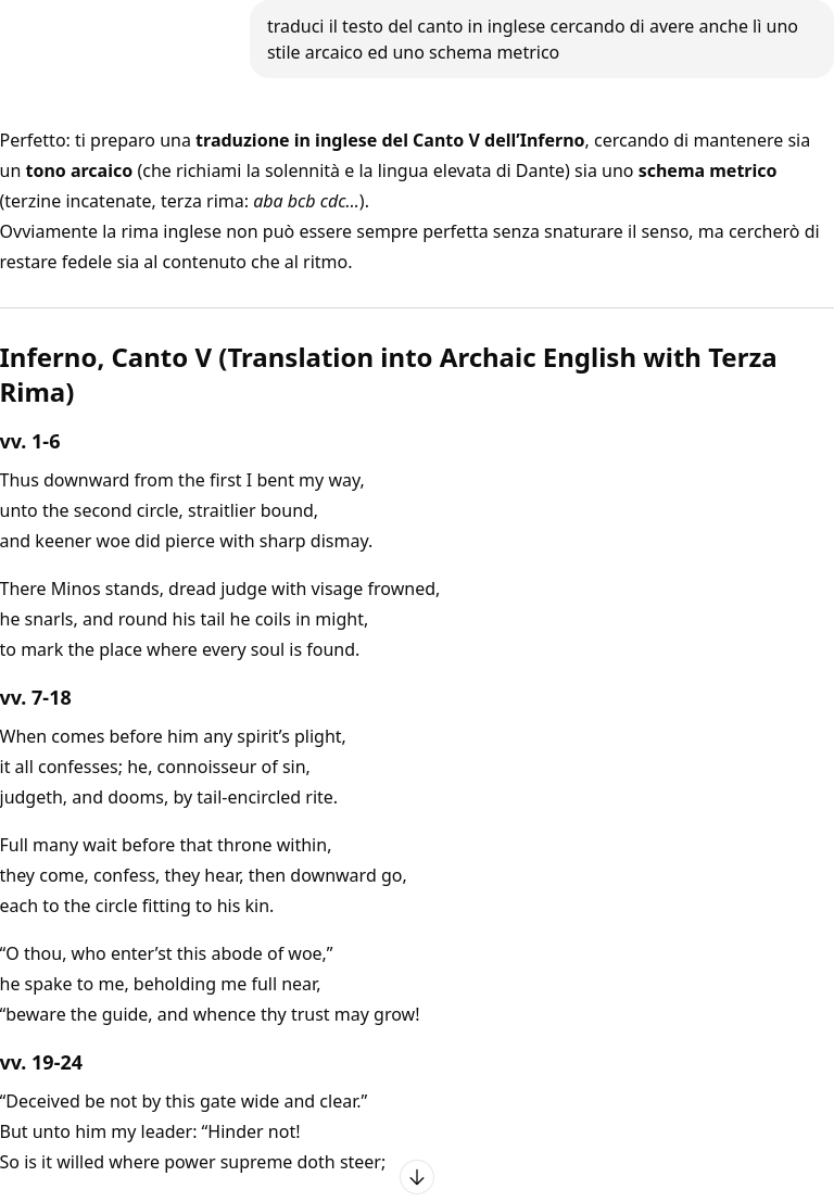 Traduzione commento sulla divina commedia