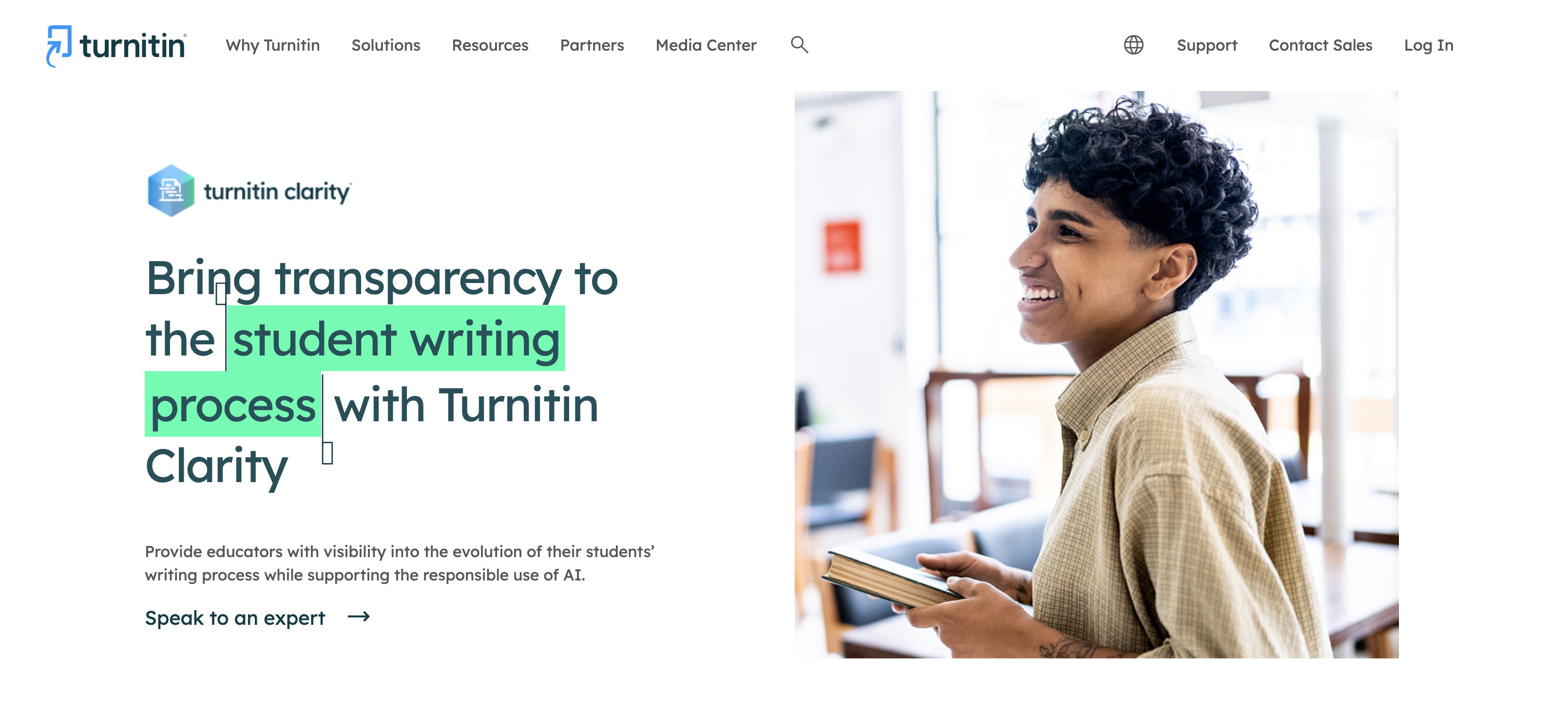 Turnitin Schermata Home